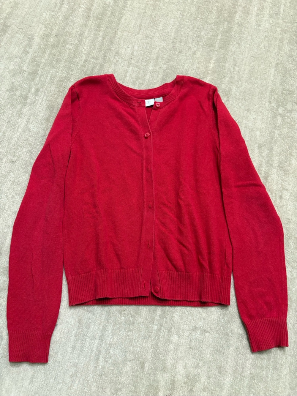 The Children's Place Red Button Cardigan Sweater. Size 10/12. Good condition!